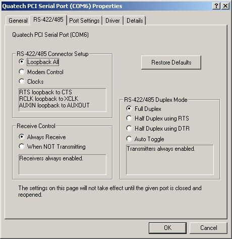 B&B Electronics ExpressCard Serial Adapter User s Manual Using configuration utilities Setting advanced options The Serial port advanced properties can be altered from the Device Manager window.