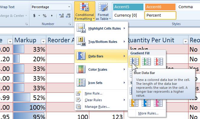Microsoft Excel: Tips, Tricks & Techniques Conditional Formatting With conditional formatting, you can change the appearance of your data based on its value which can make your data easier to display
