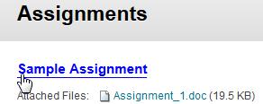Click the title to enter the assignment s submission area.