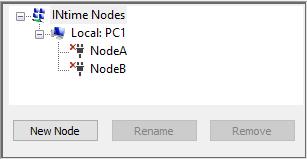 Check that you have two local Nodes running upon rebooting by going to the INtime Congurator INtime Node Management left side window
