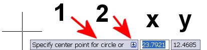 Dynamic Input Entry AutoCAD 2006 introduced the concept of Dynamic Input. Dynamic Input displays prompts and allows options to be selected near the cursor. Dynamic Input is turned on in this example.