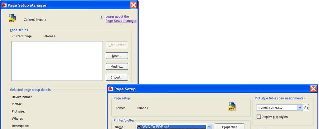 Creating Layouts A new, blank sheet is added by using Layout command. Depending where you select the command, you may be prompted for a layout name.