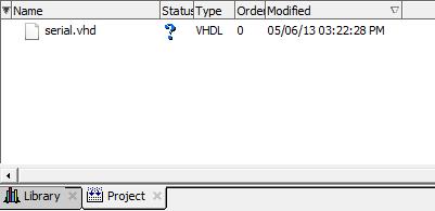 Once the file is added to the project, it will appear in the Project tab on the left-hand side of the screen, as shown in Figure 10. Figure 10. Workspace window after the project is created.