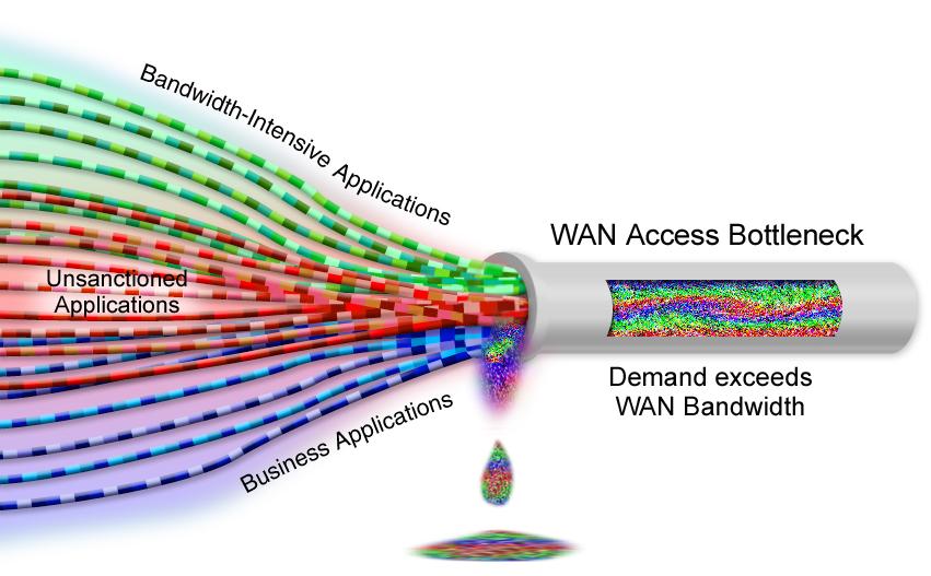 WAN Anatomy: Inside the Pipe Scarce bandwidth resources rarely aligned with changing business priorities and demand Under