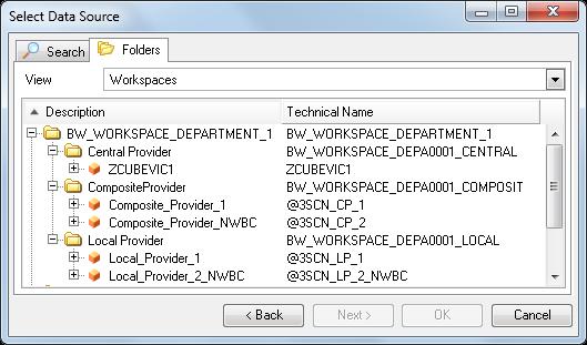 HOW TO LEVERAGE BW WORKSPACES IN BI4 While some of the BI4 Client tools are able to access providers from BW Workspaces directly, some others do not have that