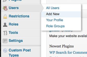 WORDPRESS Log in here: http://www.quiltworx.com/wp-login ADDING THE INSTRUCTOR AS A USER Once logged in, you will be brought to the WP Dashboard screen.