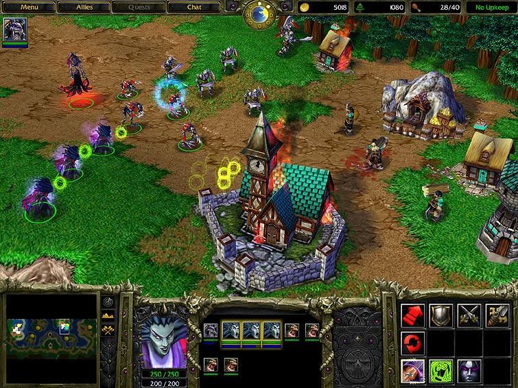 Warcraft III: bright, even