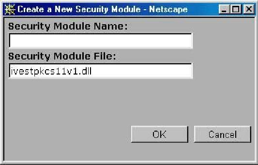 Netscape Navigator will prompt you to enter your smart card PIN. Click OK. 7. The ivest Cryptographic Library 2.
