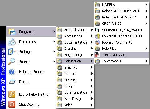 Open the Torchmate CAD Software Torchmate CAD generates the