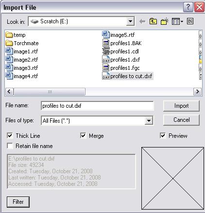 In the DXF Import Options window: Under Import objects as, choose Polyarcs for files consisting mainly of curved lines, or Polygons for files