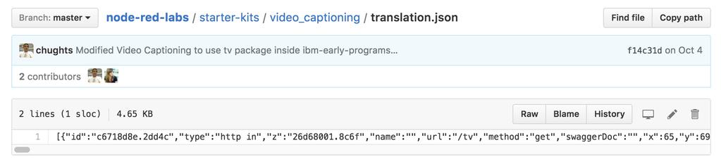 Step 7. Build a video captioning application The HTML that you reused is from a video captioning application. In this section, you will import the full application. 1.