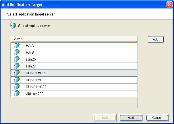 Connect appliances You must enable deduplication on the target server using the console on the target server. The target server must be a 64-bit server.