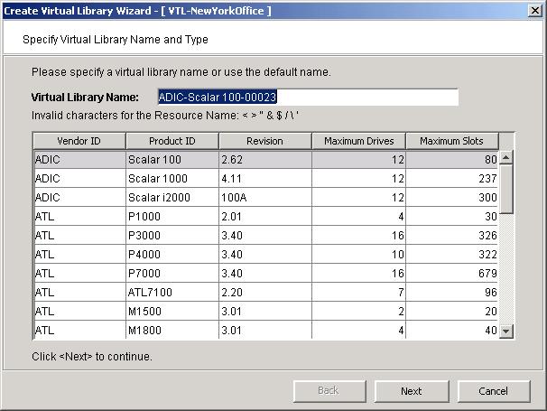 Virtual Tape Library User Guide Manage Tape Drives and Tapes Create virtual tape libraries You can create a virtual tape library in the following two ways: Use the configuration wizard - If you have