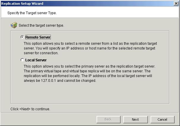 Configure replication for virtual tapes You must enable replication for each virtual tape that you want to replicate.