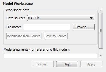 MAT-File Specifies that the data source is a MAT file. Selecting this option causes additional controls to appear (see MAT-File and MATLAB File Source Controls on page 4-79).