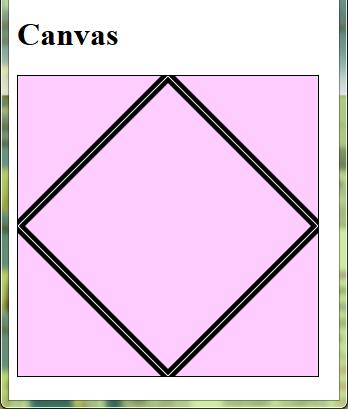 Exercise 1. Create the page to the right. There is an h1 element followed by a 300 by 300 pixel canvas element.