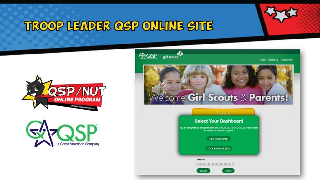 Did you know that Troop Leaders can have their own QSP Online Site?