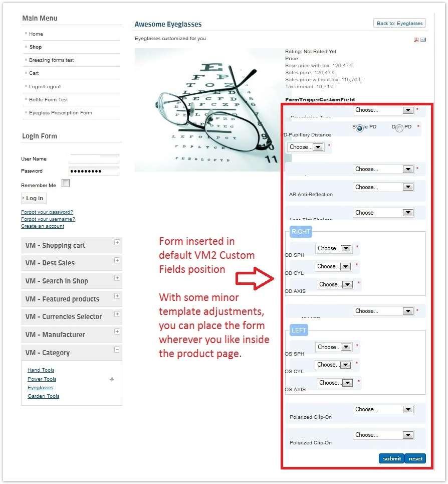 Integration Tips & Tricks How do I change where the Form shows up inside the product page? Question: I don't like where the form is showing up on my product page. How do I fix this?