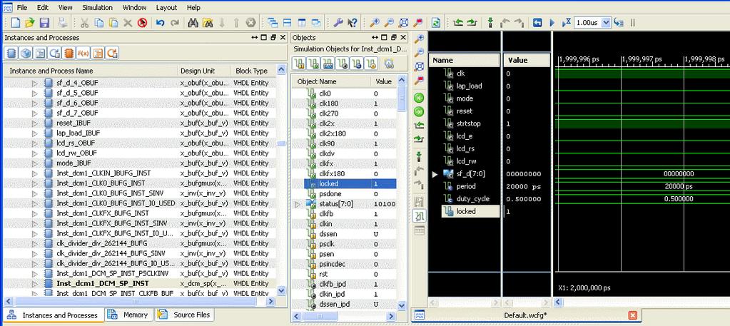 Timing Simulation Using Xilinx ISim Performing Simulation To start the timing simulation, double-click Simulate Post-Place and Route Model in the Processes pane.