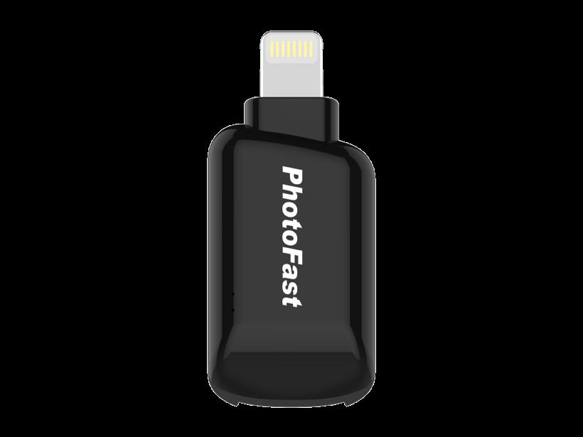 Why PhotoFast CR-8800 Connection Kit Market leading design and technology The smallest ios connection kit with Lightning connector Up to 128GB extra Storage on iphone, ipad and ipod Copy files