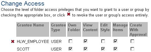 3 Providing access for multiple users You can also grant the same folder access privileges to multiple users.