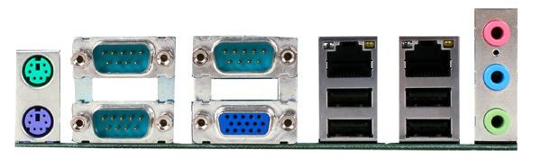 2 Hardware Installation Rear Panel I/O Ports PS/2 Mouse COM 2 COM 4 LAN 1 LAN 2 Mic-in Line-in Line-out PS/2 K/B COM 1 VGA USB 0-1 USB 2-3 The rear panel