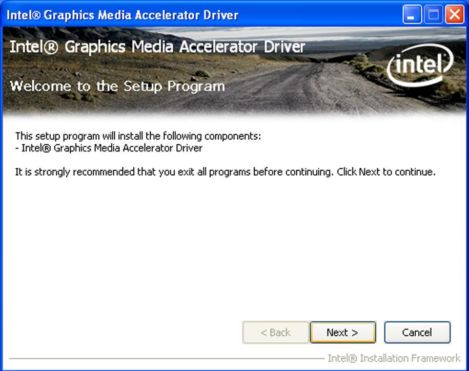 Intel Graphics Drivers Supported Software 4 To install the driver, click