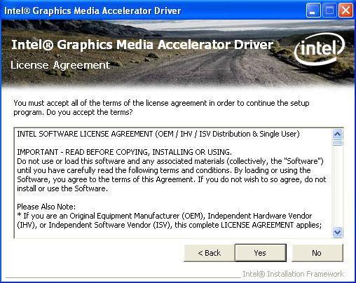 Setup is ready to install the graphics driver. Click Next. 2.