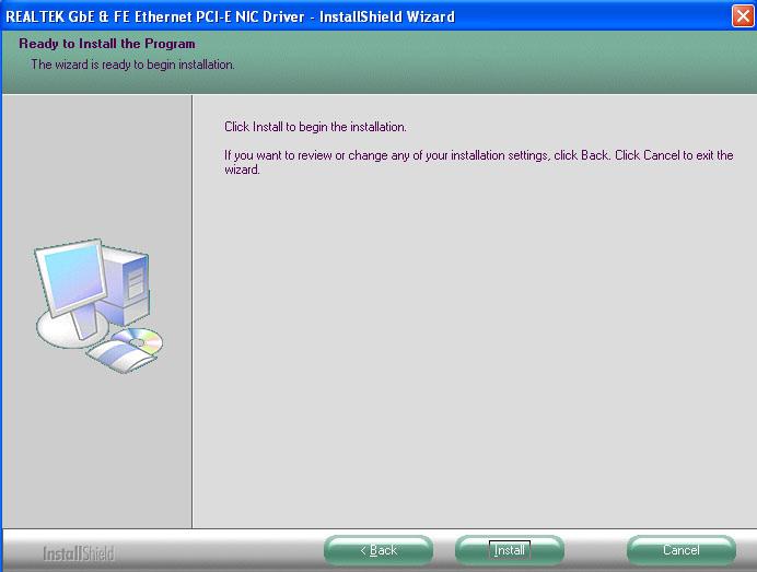 4 Supported Software Realtek LAN Drivers To install the driver,