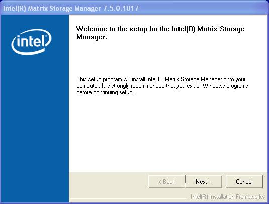 Supported Software 4 Intel Matrix Storage Manager Utility Intel Matrix Storage Manager is a utility that