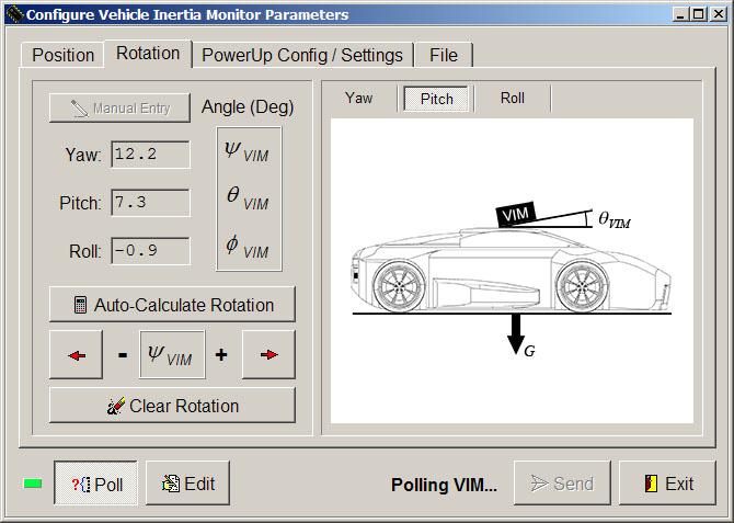 and Settings Vehicle Wheel Speeds L/R Ratio w/