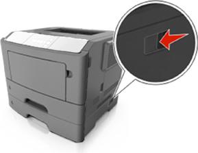Turn the printer off using the power switch, and then unplug the power cord from the electrical outlet. Disconnect all cords and cables from the printer before moving it.