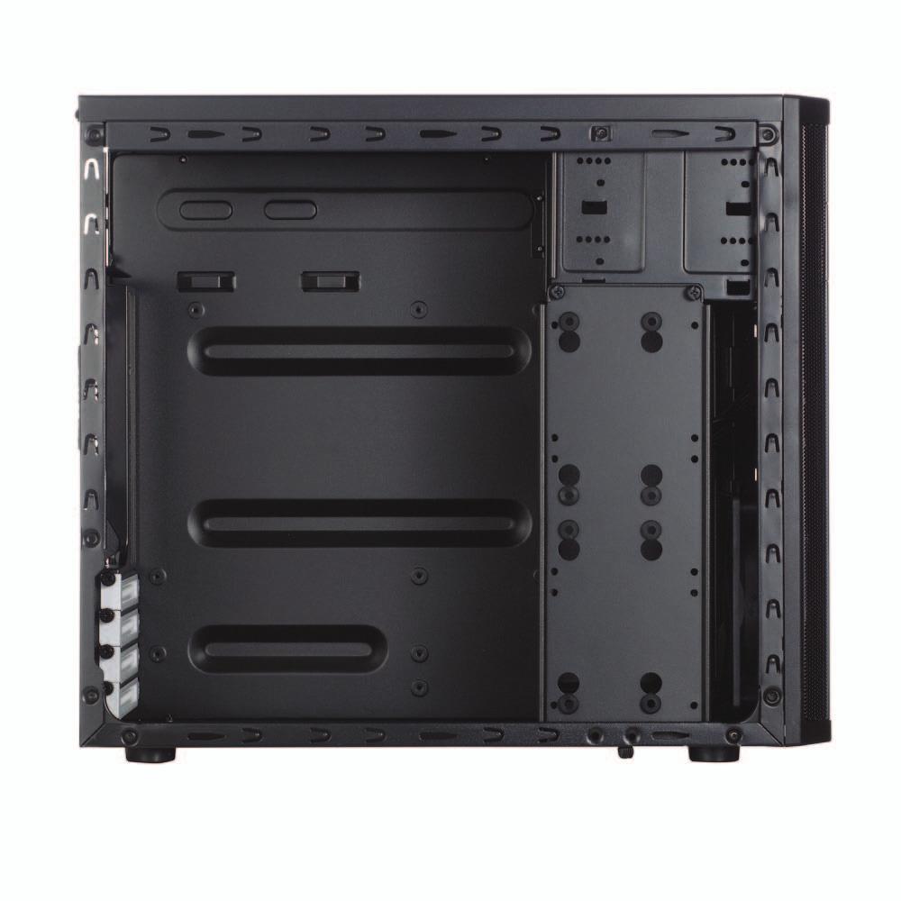 The case is optimized for airflow with a straight cooling path, and comes equipped with a pre-installed 0mm fan.