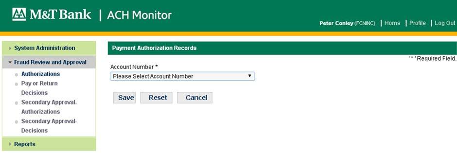 You can set up authorization records for any entity that should be allowed to process payments against your account.