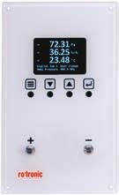 RTU Analog input and output signals freely configurable Glass front panel