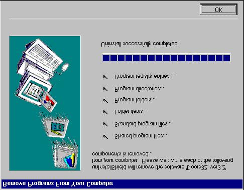 Keri Systems, Inc. Doors32 Users Guide Figure 0-4 Remove Programs Status Window Product Documentation 10. Once the software installation has been deleted, click on the button.