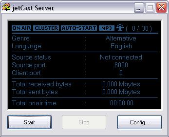 7. jetcast Server This chapter is regarding operation of jet server.