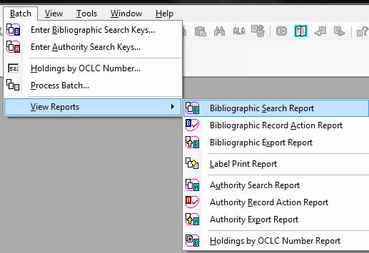 View Batch Reports Note save file numbers Look for