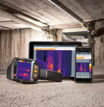 In addition, the App offers useful tools for fast analysis on site for example for inserting additional measurement points, determining the temperature development via a line or adding comments to a