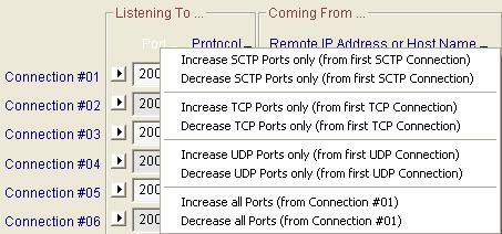 Part 10 Using LanTraffic V2 So, you can configure various incoming connection criteria: Interface: you limit a connection to a specific Interface or let the Operating System to return connections