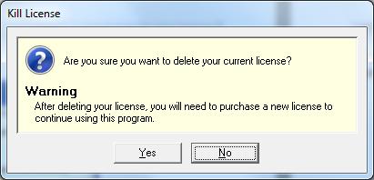 2) Run the software on PC # 2 and Kill the trial Software License in order to get an unauthorized license on this PC.