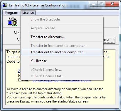 Part 4 How to handle your license 5) Go to the source PC (PC #1) and insert the media (floppy disk or USB key). Then start the program on PC #1.