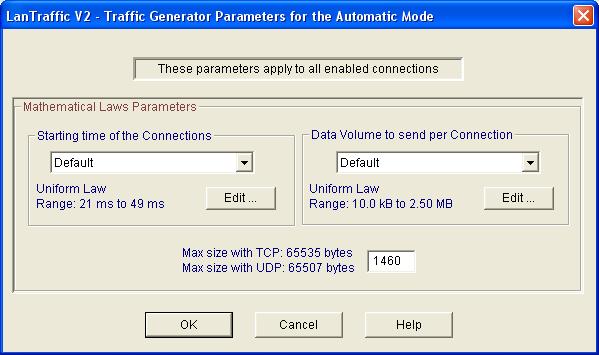 Part 10 Using LanTraffic V2 Automatic testing parameters window 10.4.1.5.