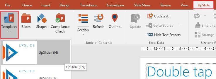 right To insert a shape in the current slide, double click its thumbnail in the shapes library The PowerPoint