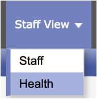 Navigate to class lists (if presented with Staff View) Switching to the Health View can be done within a few simple