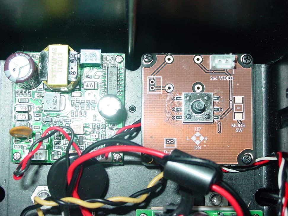 7. OSD ADJUSTMENT 1. Open the back cover of EX30 to access the OSD controls. 2.