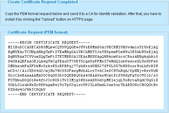 Chapter 3: Configuring the Nextiva S5000 IP Cameras 6. Click Create to open the Create Certificate page. 7.