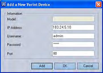 Adding the Nextiva S5000 to Nextiva VMS Adding the Nextiva S5000 to Nextiva VMS To add the S5000 to Nextiva VMS 6.1, you need to install Nextiva 6.