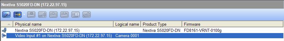 Chapter 4: Configuring the Nextiva S5000 with Nextiva VMS Configuring the Nextiva S5020 Video Mode After adding the S5000 to Nextiva VMS, you need to define the video
