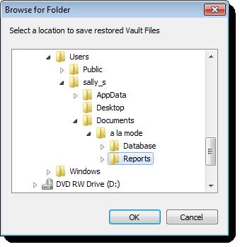 Select the desired flder in the Brwse fr Flder windw and click OK. 4. Click Retrieve. 5. Next, yu're prmpted t chse a lcatin t save yur files.